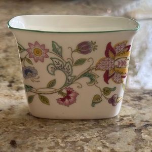 MINTON HADDON HALL BONE CHINA small vase trinket dish VINTAGE-NEVER USED